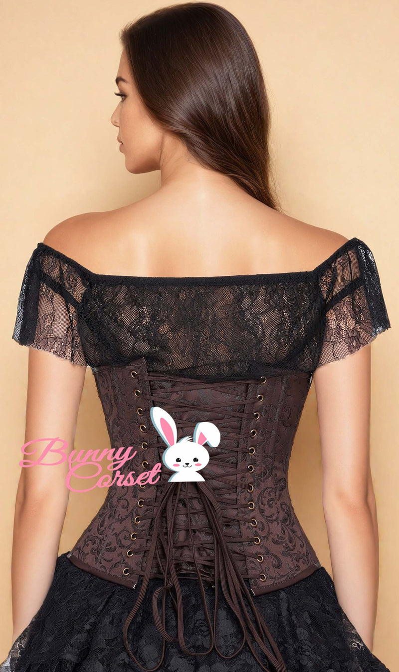 Nyla Steampunk Brocade Corset