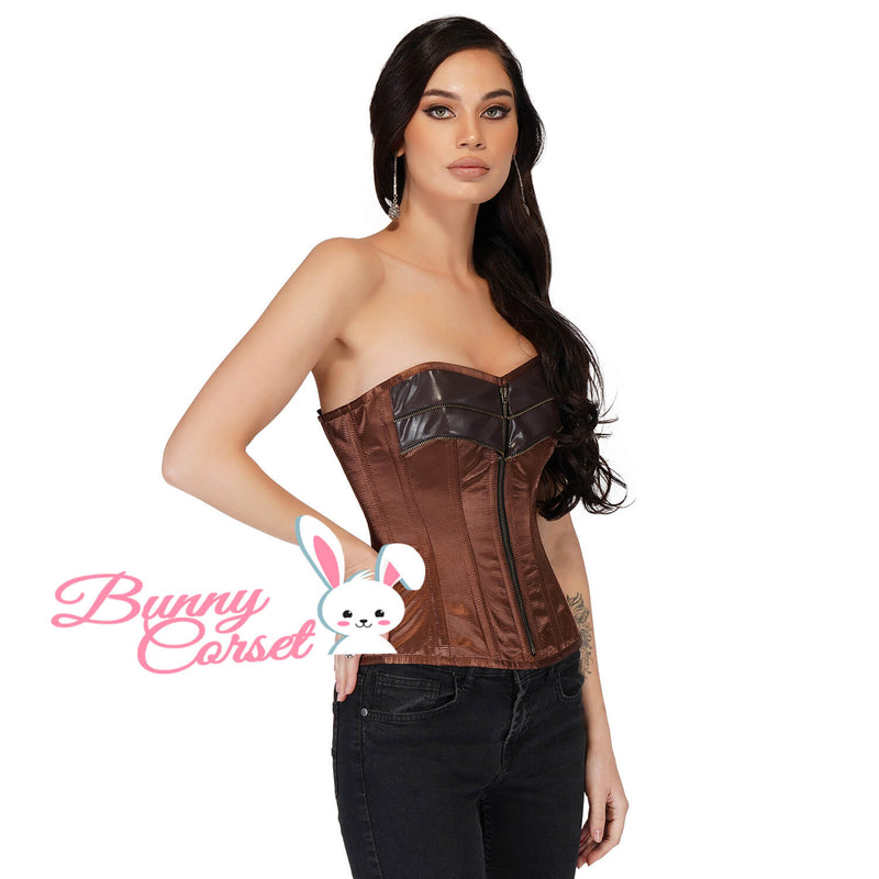 Suave Black Satin Corset