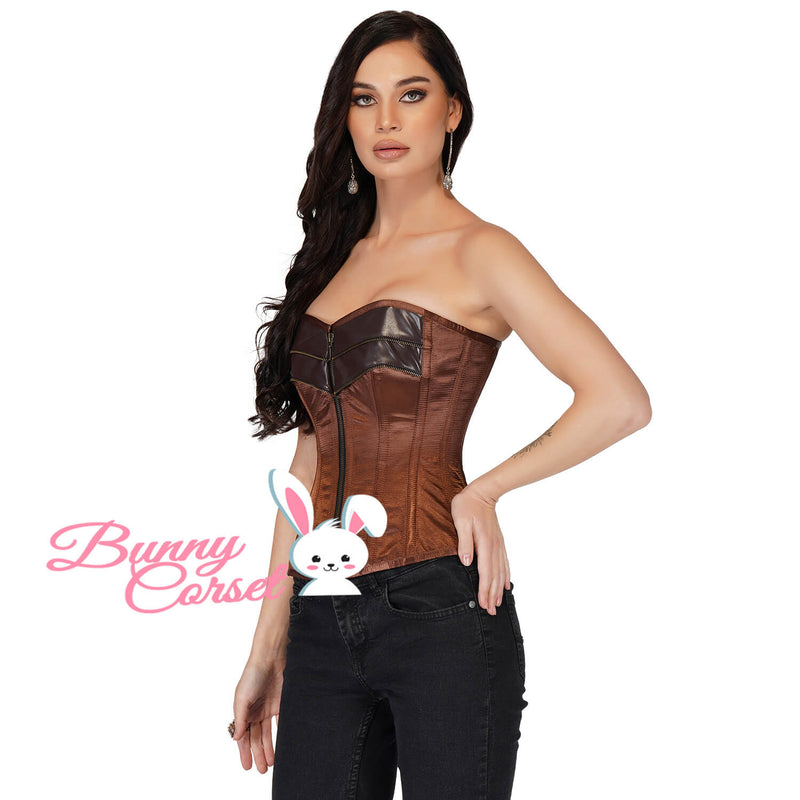 Suave Black Satin Corset