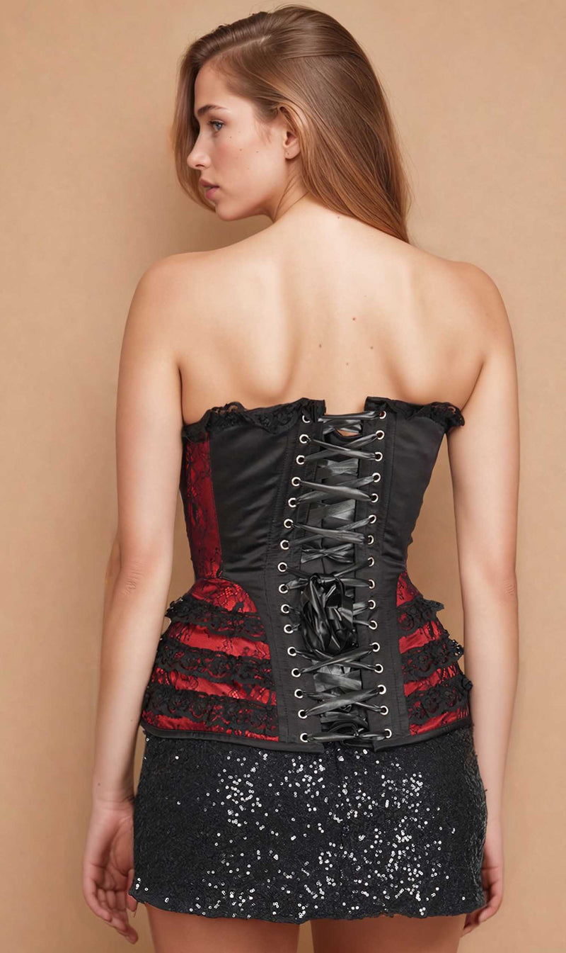 Risika Lace Overlay Corset