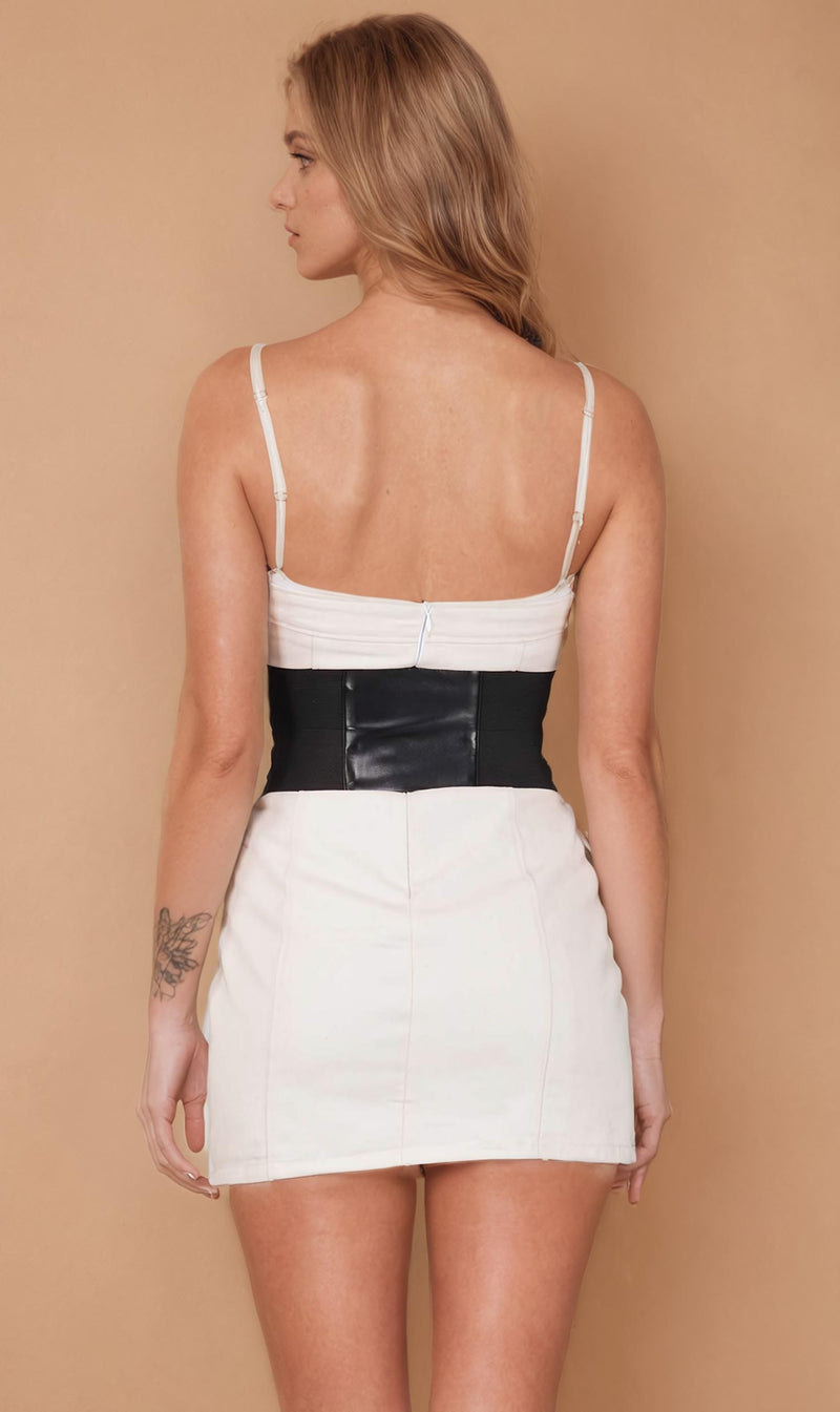 Mendy Maroon Corset Belt