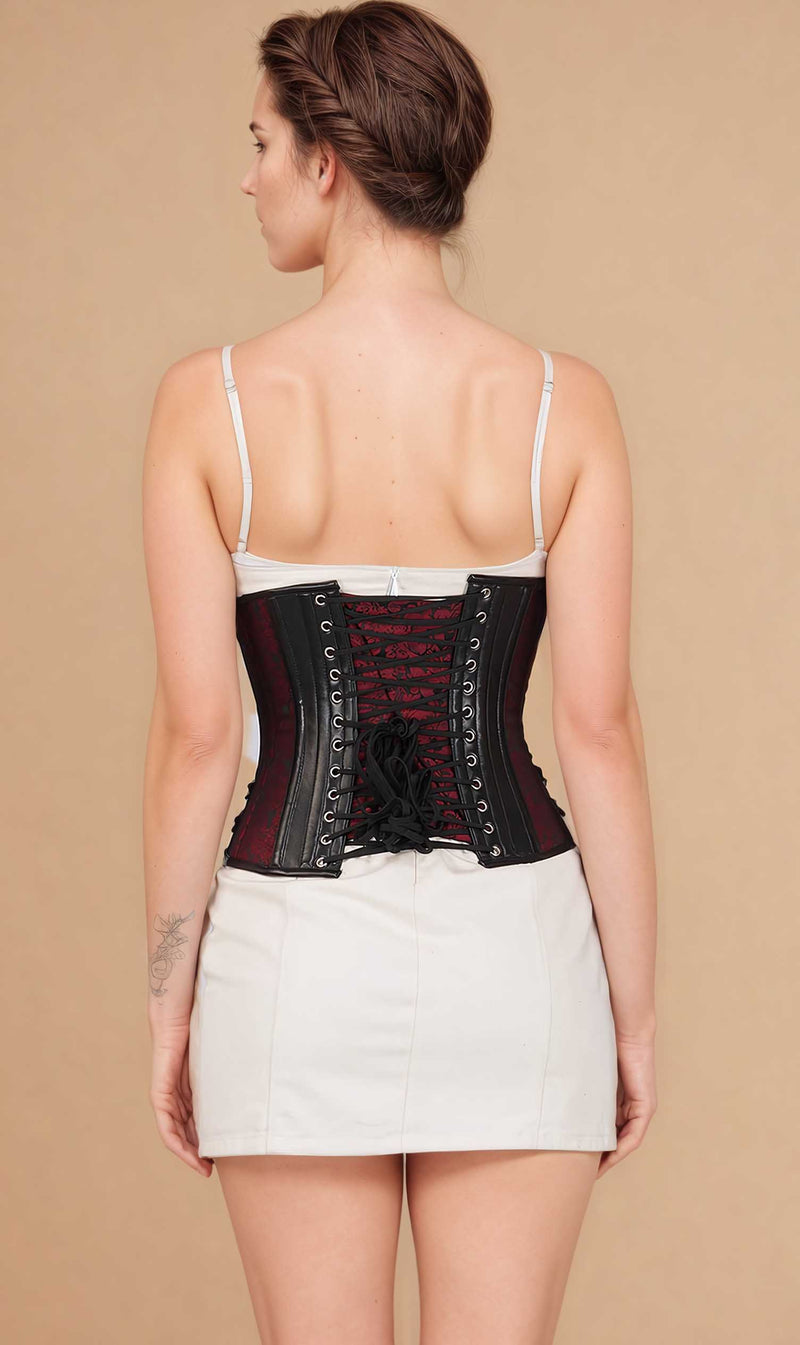 Joicy Maroon Underbust Corset