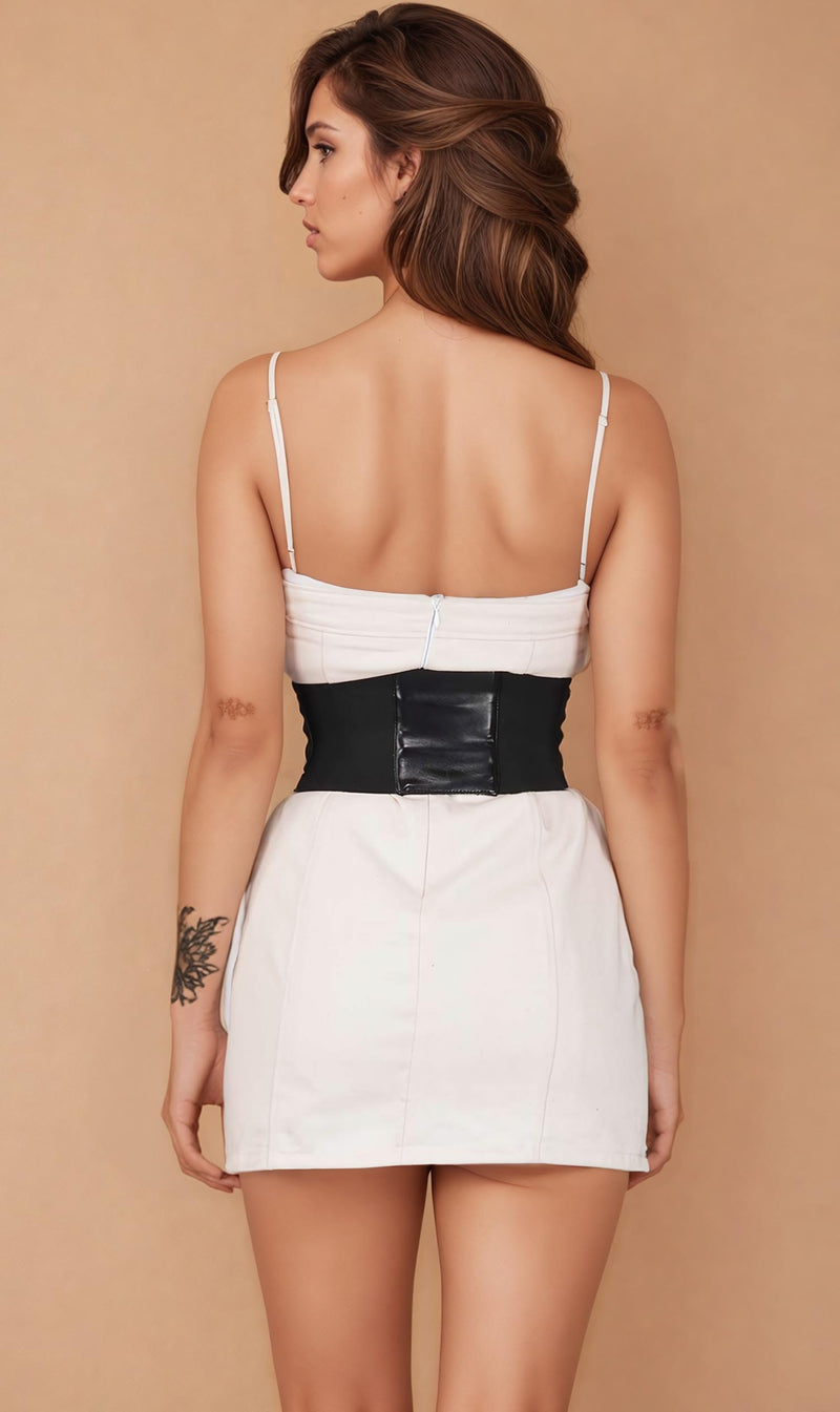 Mendy Maroon Corset Belt