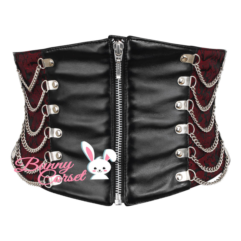 Mendy Maroon Corset Belt