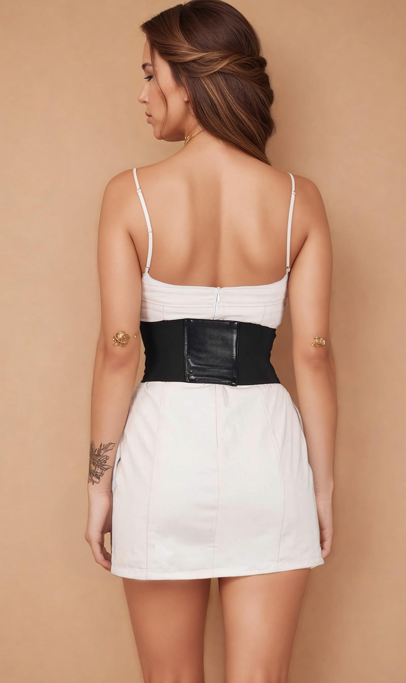 Mendy Maroon Corset Belt