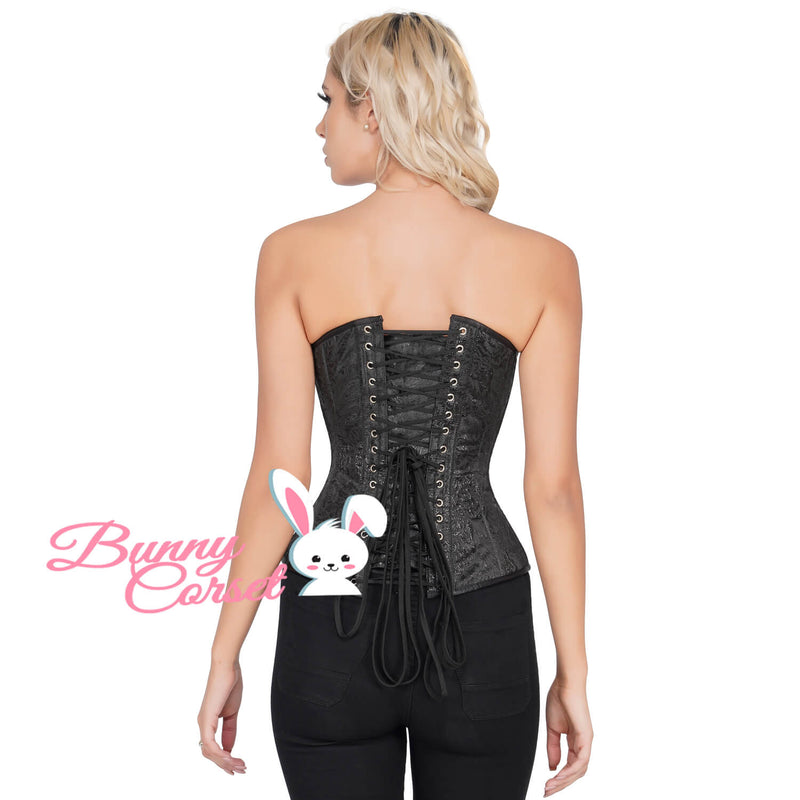 Daleyza Bespoke Black Brocade Corset