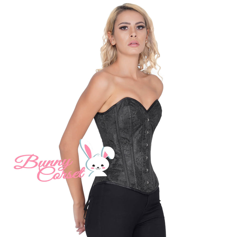 Daleyza Bespoke Black Brocade Corset