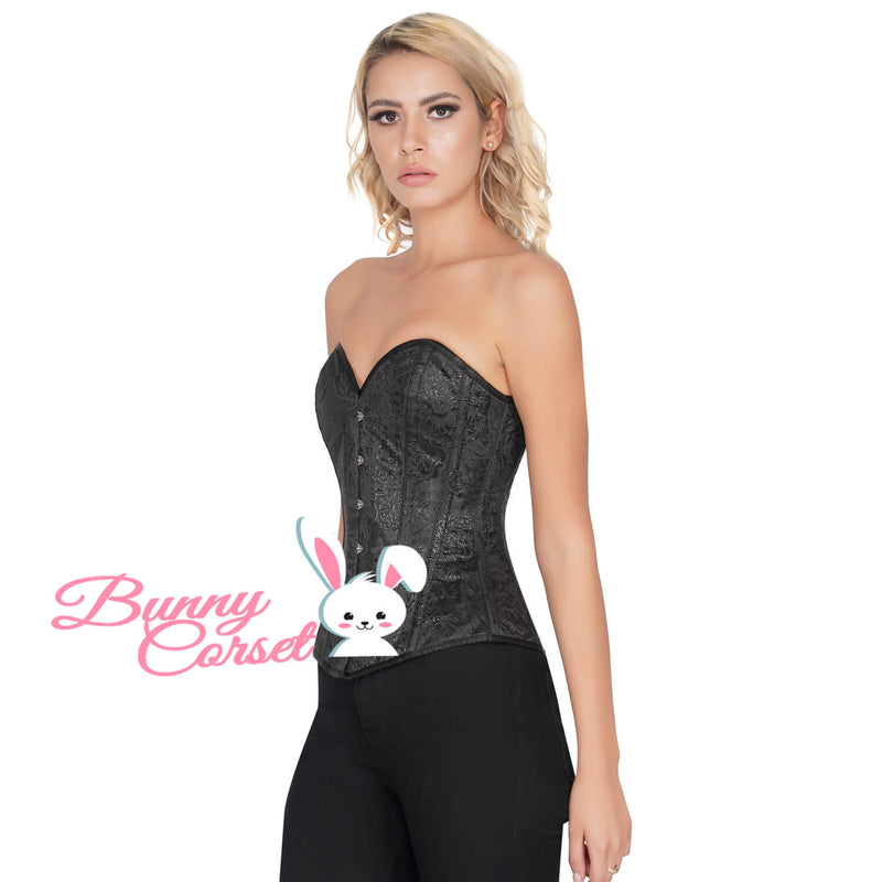 Daleyza Bespoke Black Brocade Corset