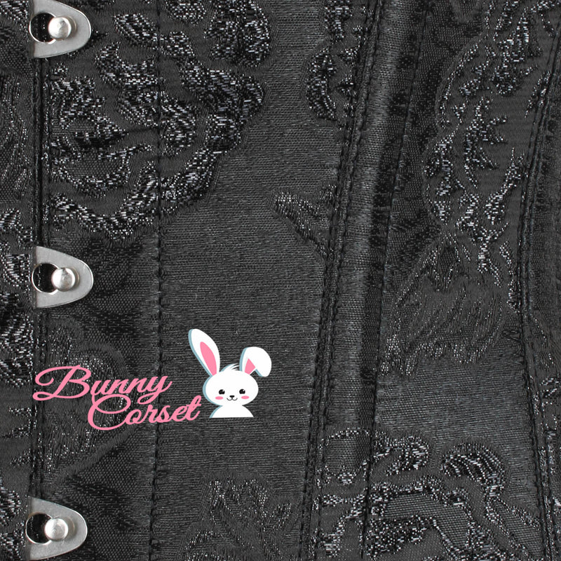 Daleyza Bespoke Black Brocade Corset