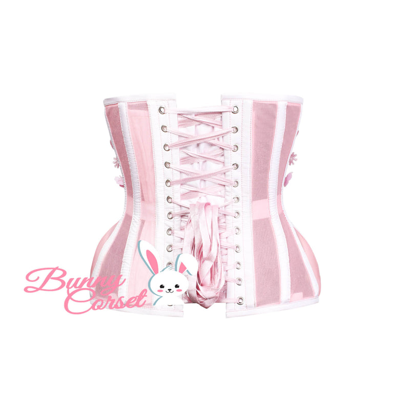 Kimaya Bespoke Pink Mesh Corset