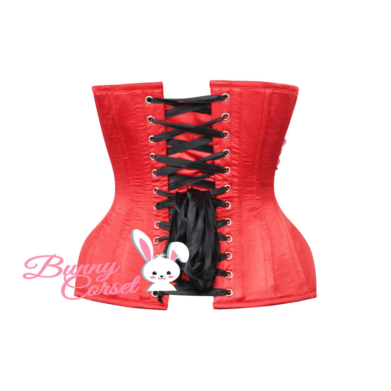 Sinclair Bespoke Red Satin Corset