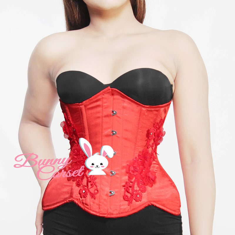 Sinclair Bespoke Red Satin Corset