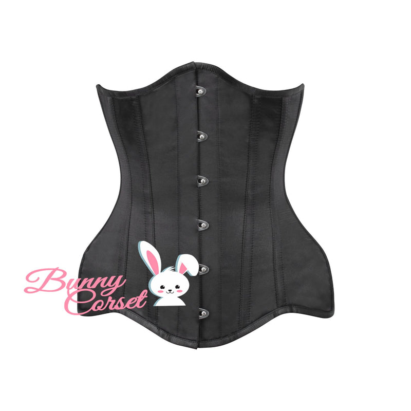 Laticia Black Satin Corset