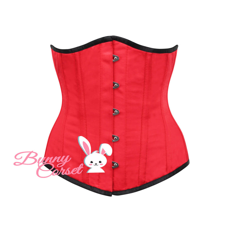 Tay Bespoke Red Satin Corset