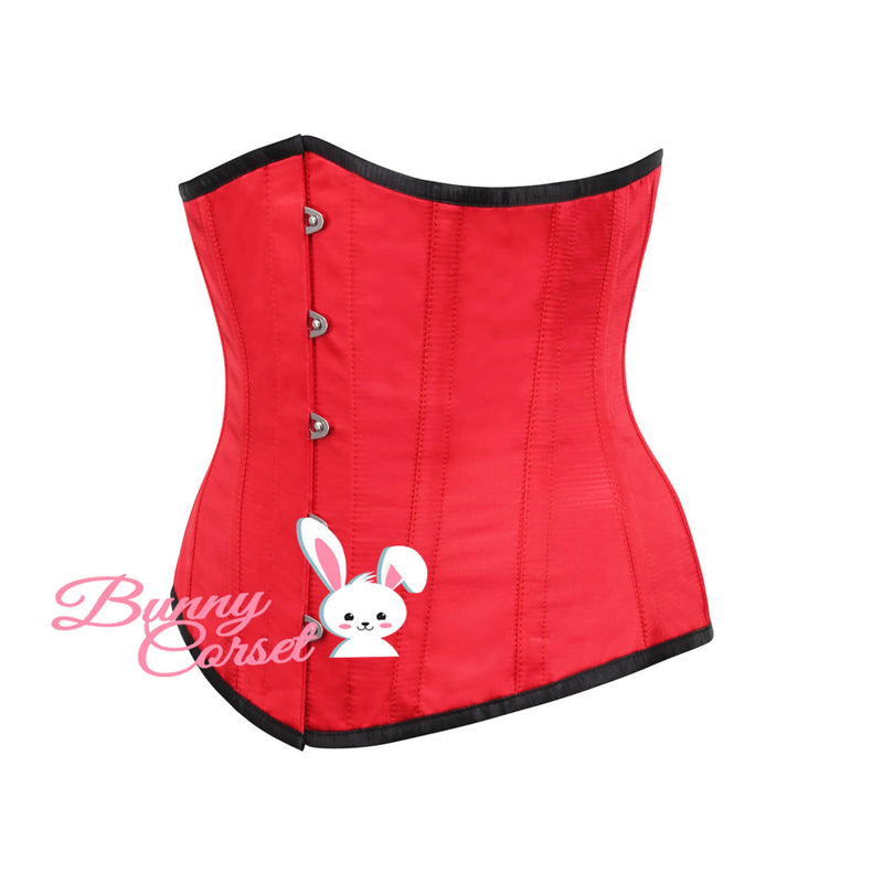 Tay Bespoke Red Satin Corset