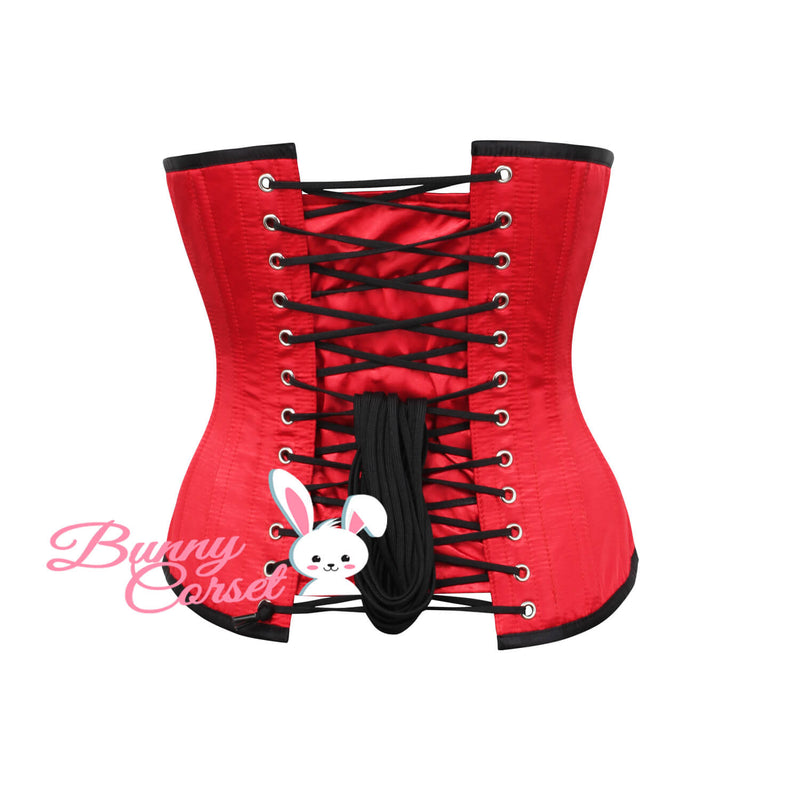 Ginerva Bespoke Red Satin Corset