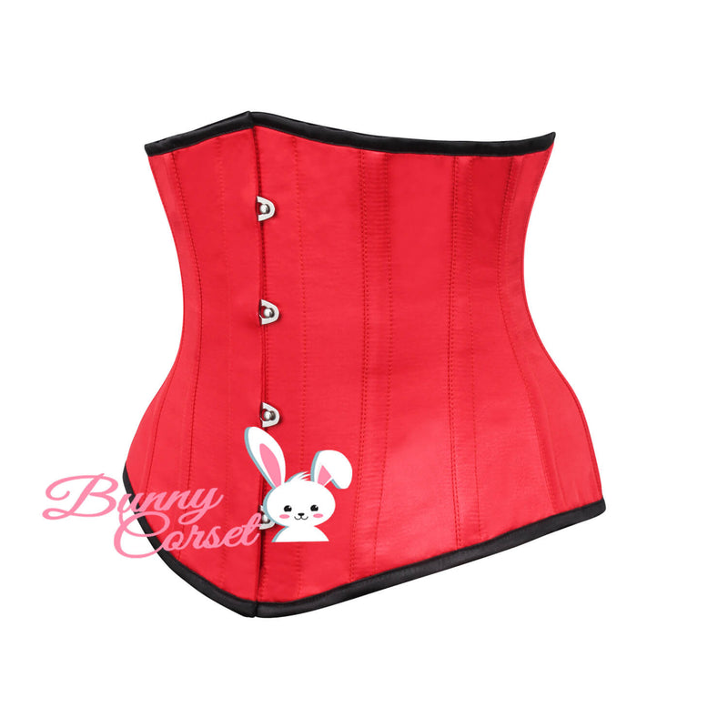 Jilly Bespoke Red Satin Corset