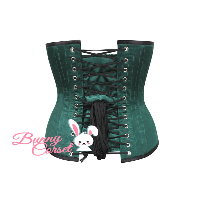 Waverly Bespoke Green Satin Corset