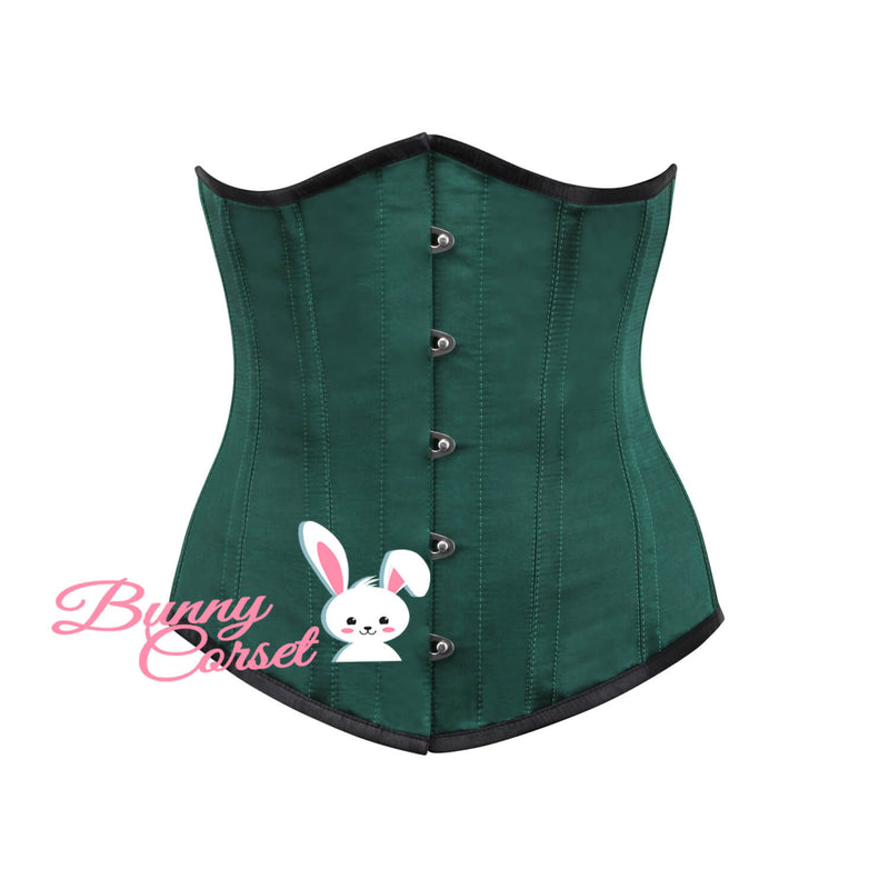 Waverly Bespoke Green Satin Corset