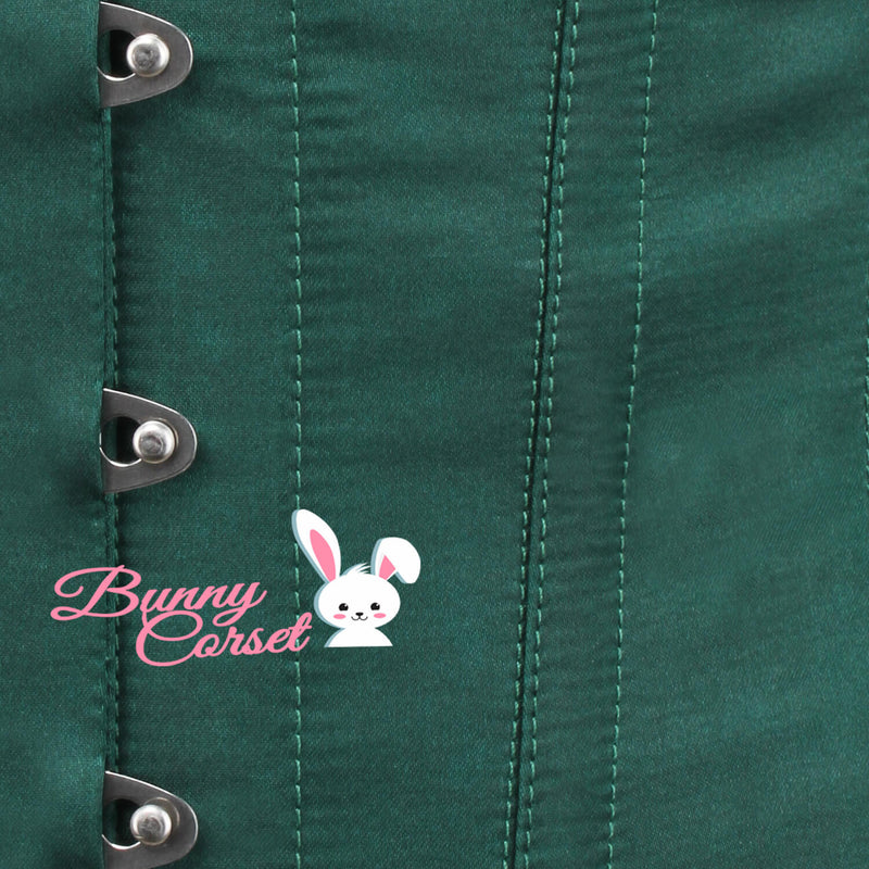 Waverly Bespoke Green Satin Corset