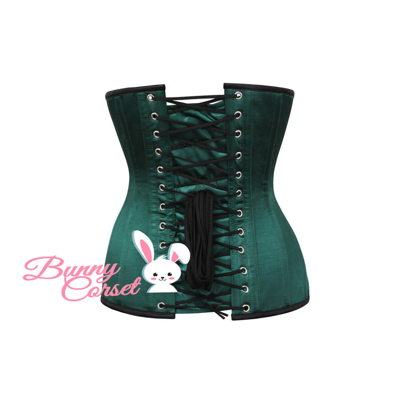 Caillic Bespoke Green Longline Corset