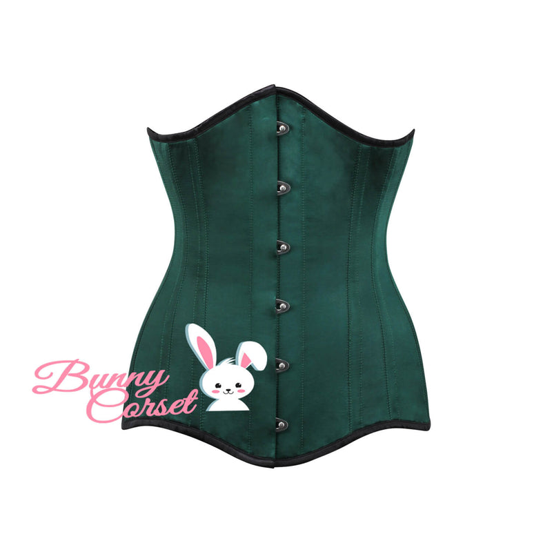 Caillic Bespoke Green Longline Corset