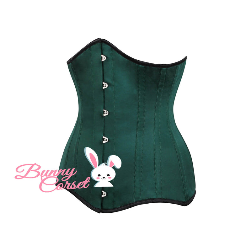 Caillic Bespoke Green Longline Corset
