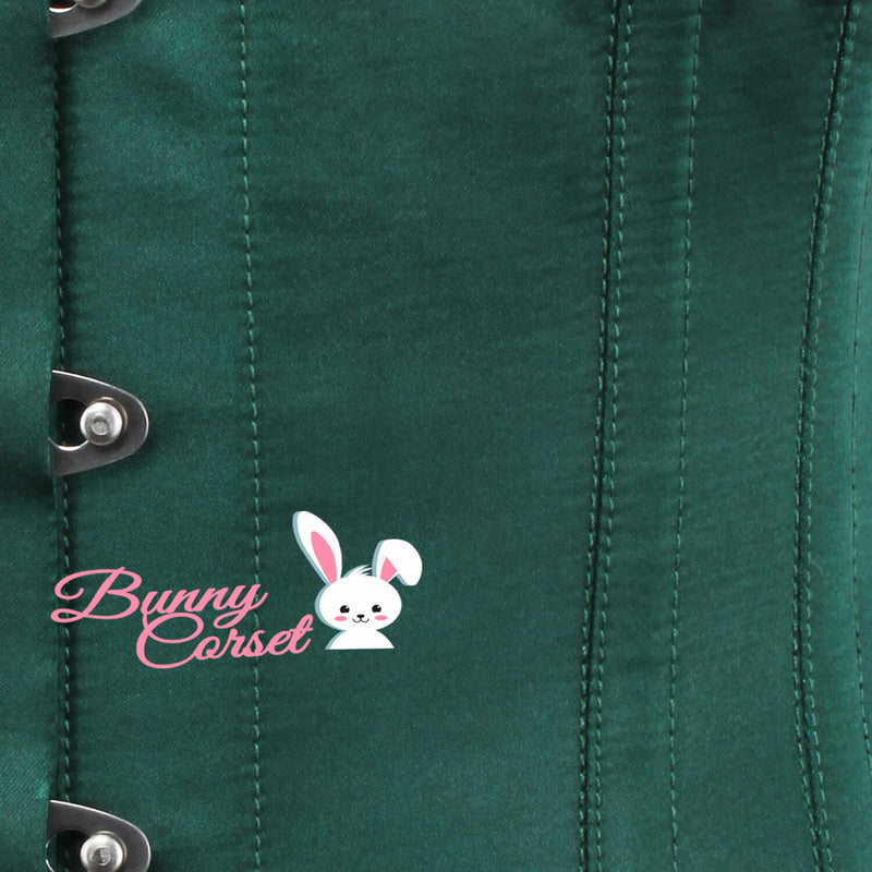 Caillic Bespoke Green Longline Corset