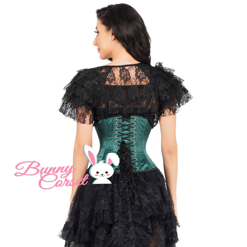Gradana Black Satin Corset