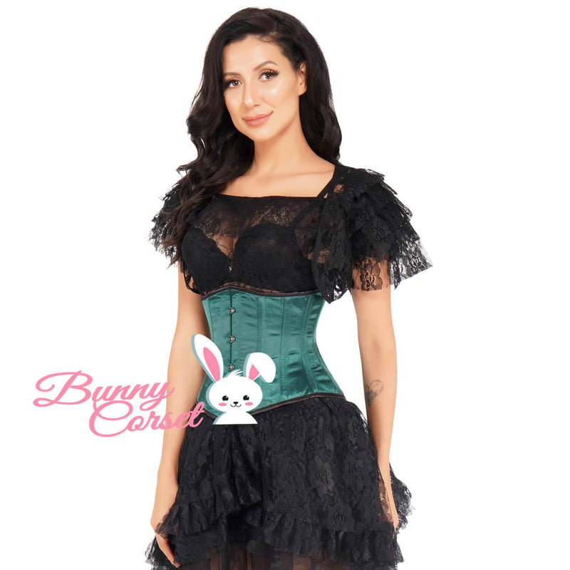 Gradana Black Satin Corset