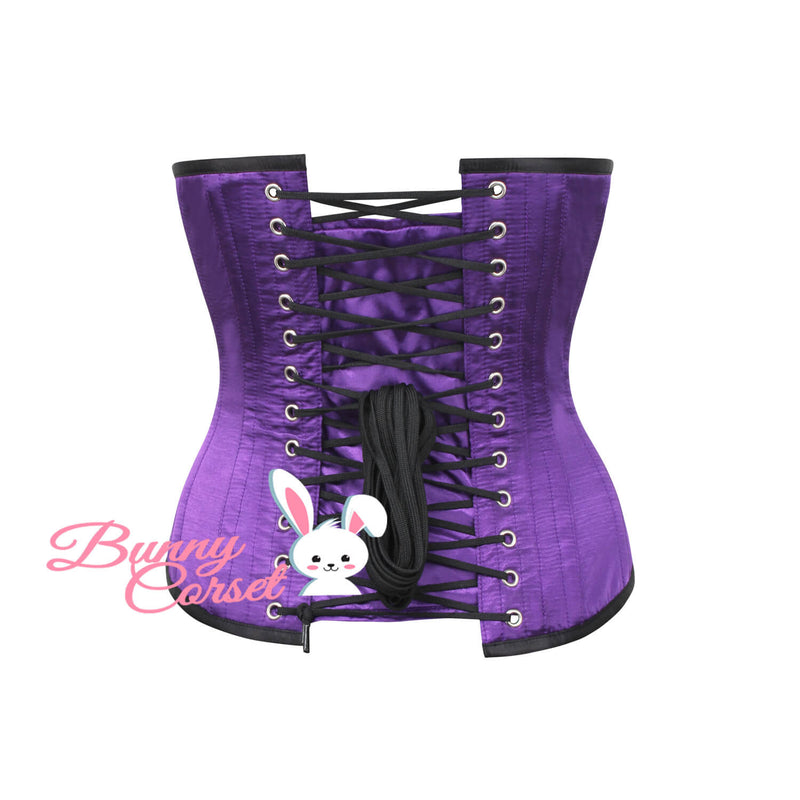 Yeats Bespoke Purple Satin Corset