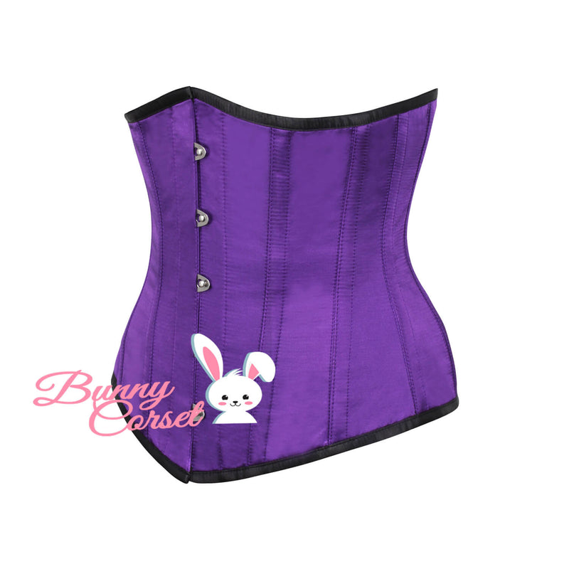 Yeats Bespoke Purple Satin Corset