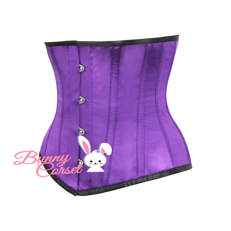 Bysen Bespoke Purple Satin Corset