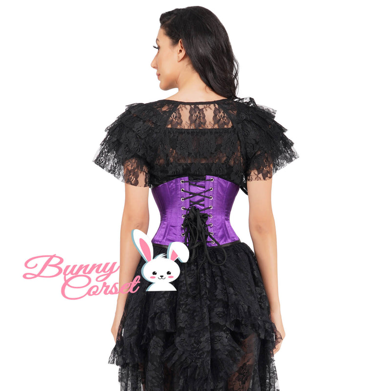 Eluned Bespoke Waspie Purple Corset