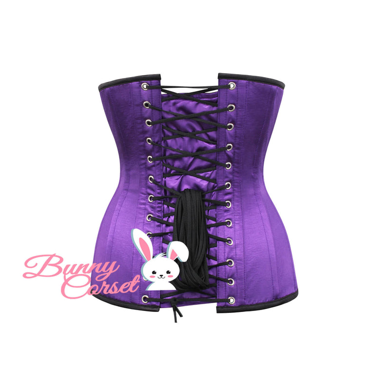 Stefania Bespoke Purple Longline Corset