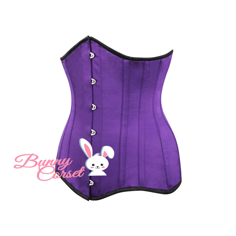 Stefania Bespoke Purple Longline Corset