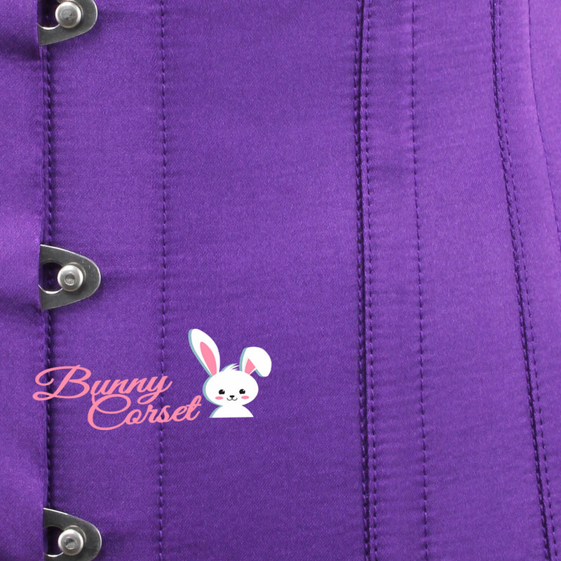 Stefania Bespoke Purple Longline Corset