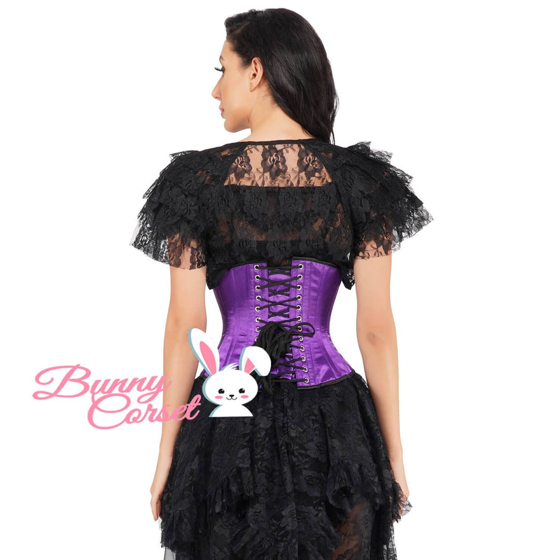 Gradana Black Satin Corset