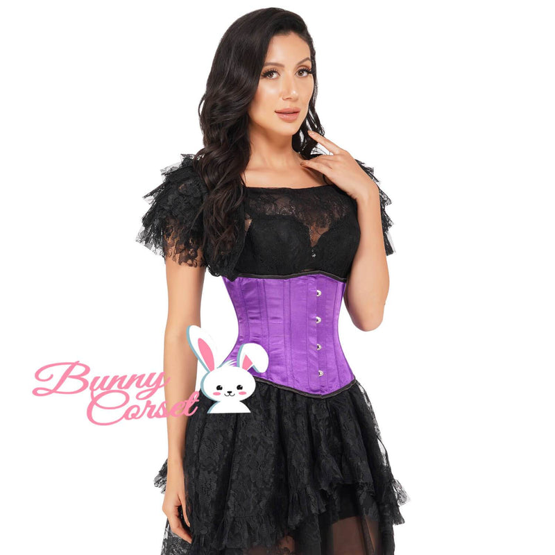 Gradana Black Satin Corset