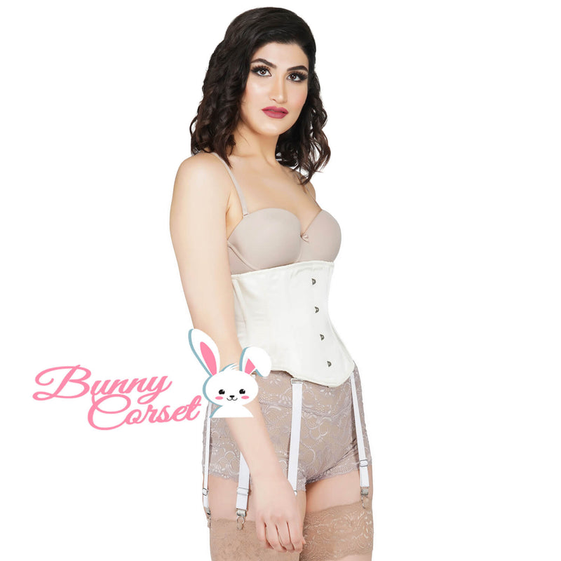 Glennis Bespoke Waspie Ivory Corset