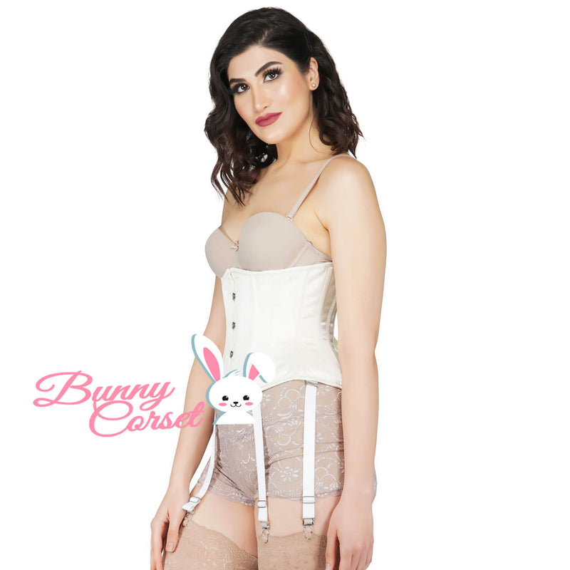 Aghna Bespoke Ivory Satin Corset