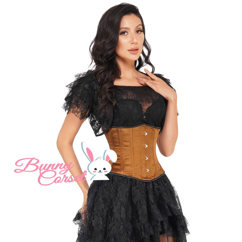 Gradana Black Satin Corset