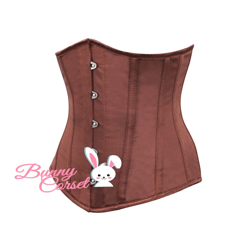 Finley Bespoke Brown Satin Corset