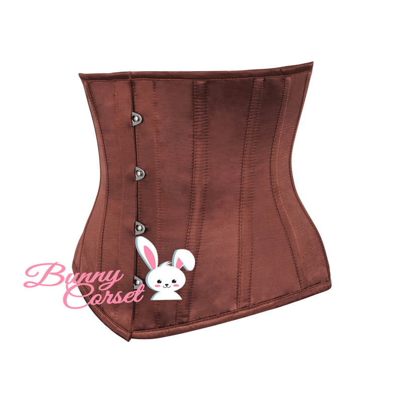 Enrica Bespoke Brown Satin Corset