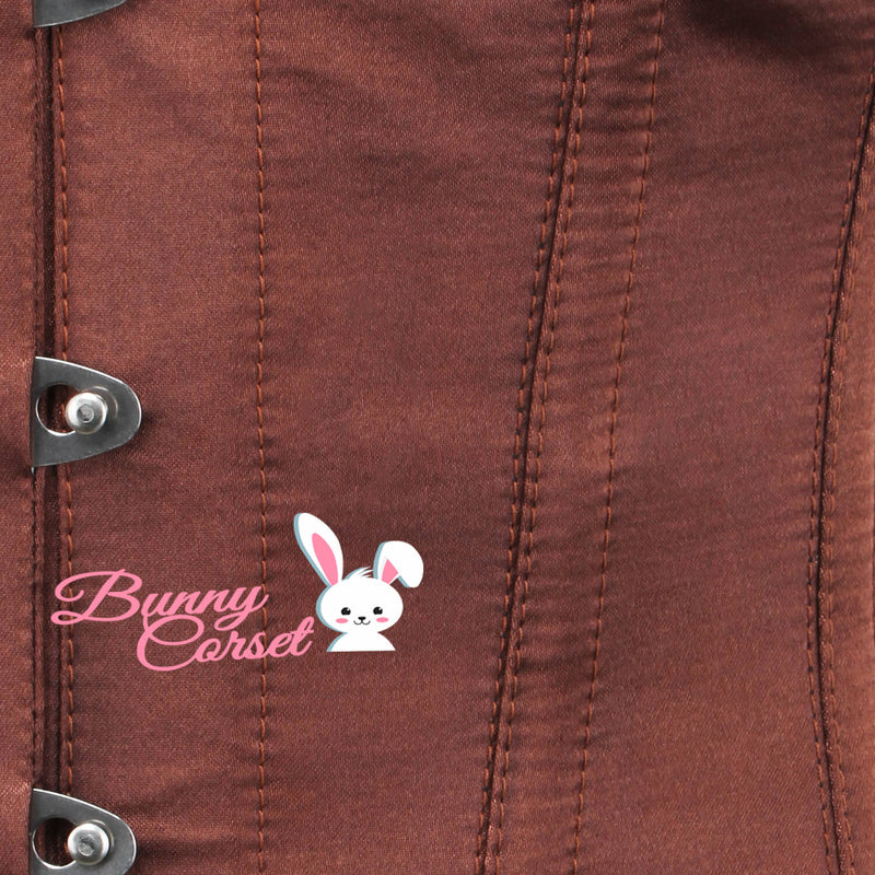 Enrica Bespoke Brown Satin Corset