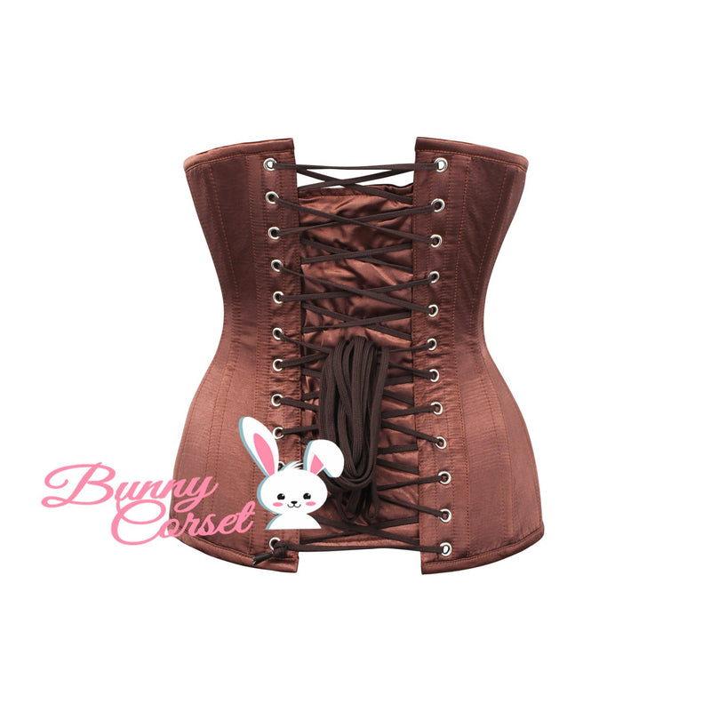 Embla Black Satin Corset