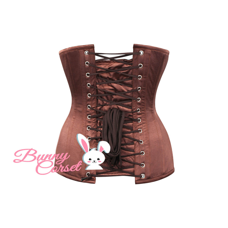 Elvena Bespoke Longline Brown Corset