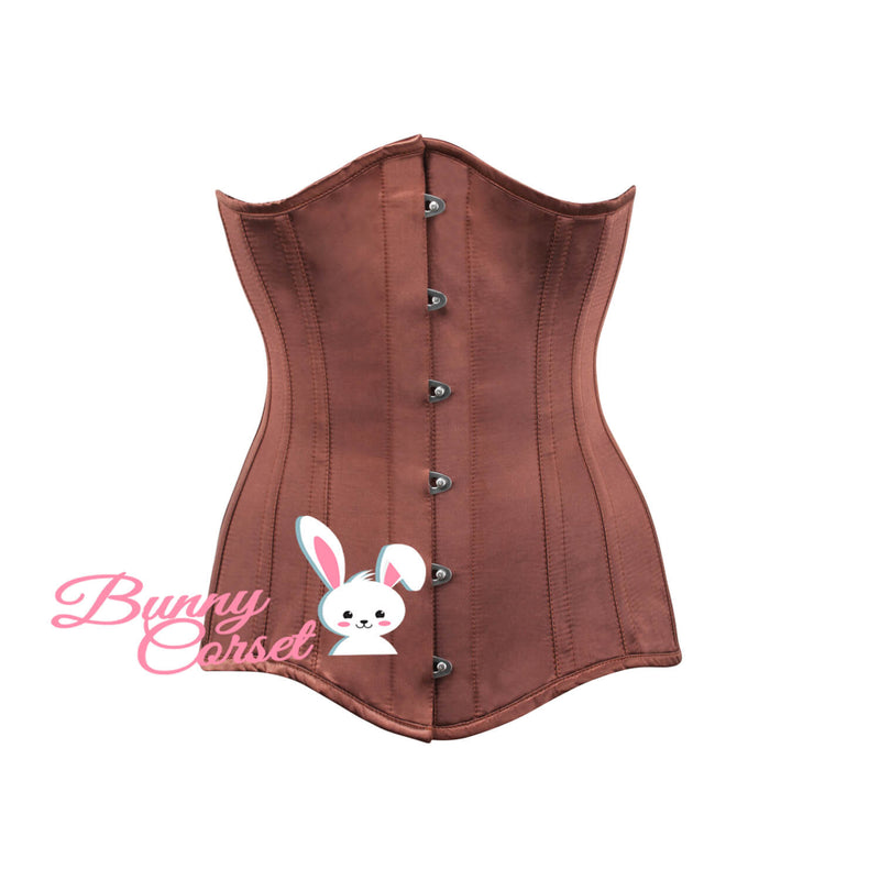 Elvena Bespoke Longline Brown Corset