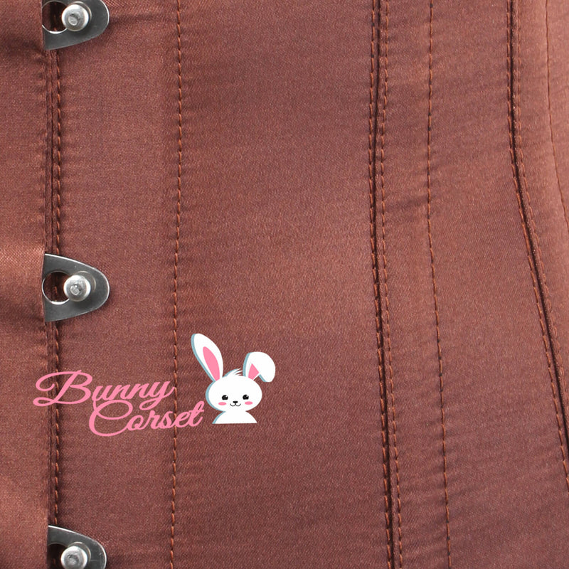 Elvena Bespoke Longline Brown Corset
