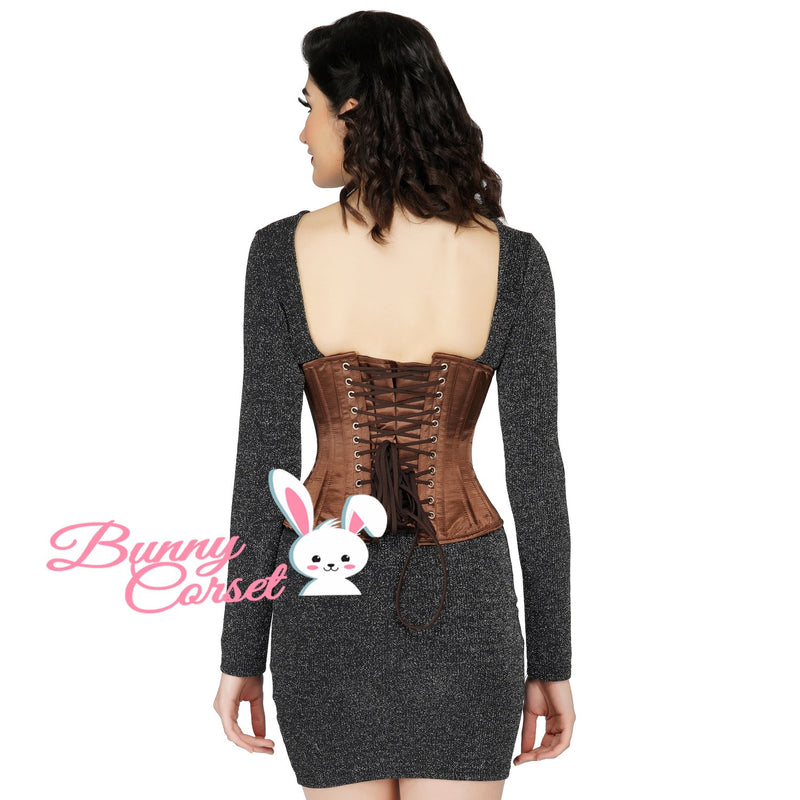 Gradana Black Satin Corset